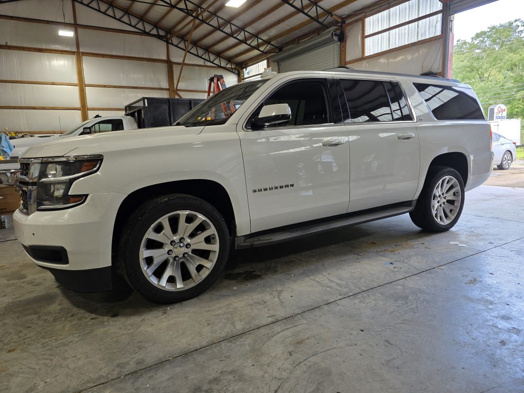 white large SUV