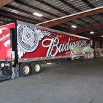 budweiser truck wrapped by sign source