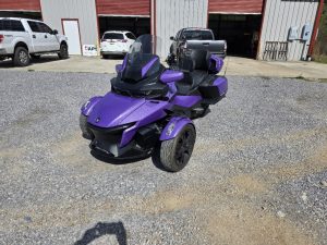 purple motorcycle
